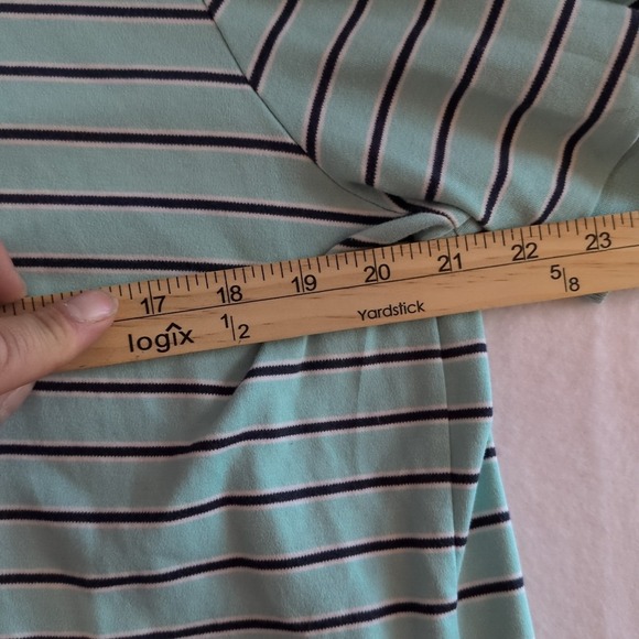 Polo Golf Ralph Lauren Pima Cotton Shirt Men Size XL Pony Stripe Blue/Green - Picture 5 of 9